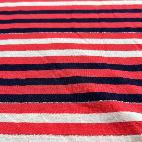 Liz Claiborne Women’s Short Sleeve Pullover Button Top NWOT XL Striped - Picture 11 of 12